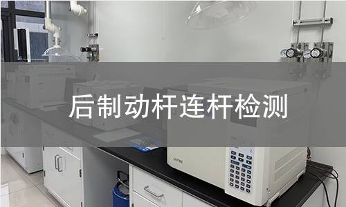 后制動桿連桿檢測