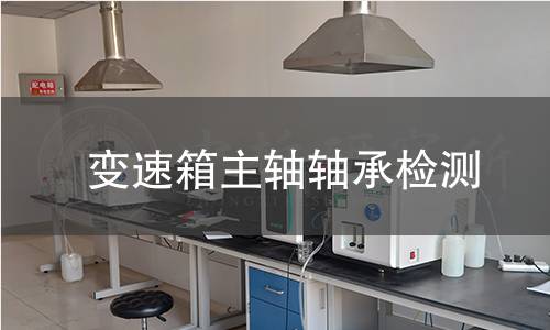 變速箱主軸軸承檢測